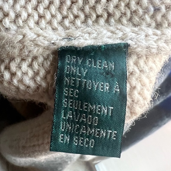 Lauren Ralph Lauren Blue and Gray Ski Sweater - Picture 3 of 5